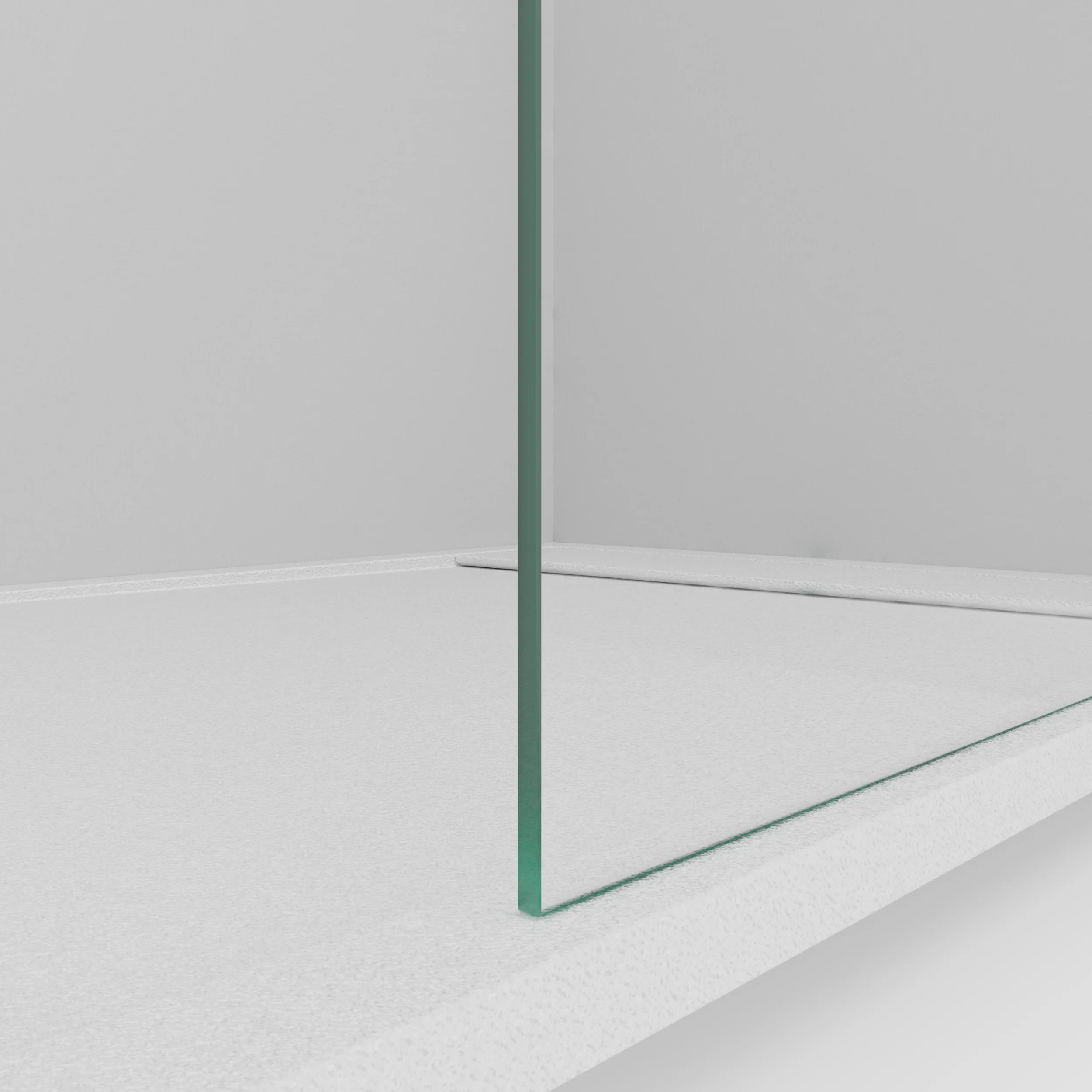 Sevilla - Mampara de ducha fija con cristal templado de 8 mm