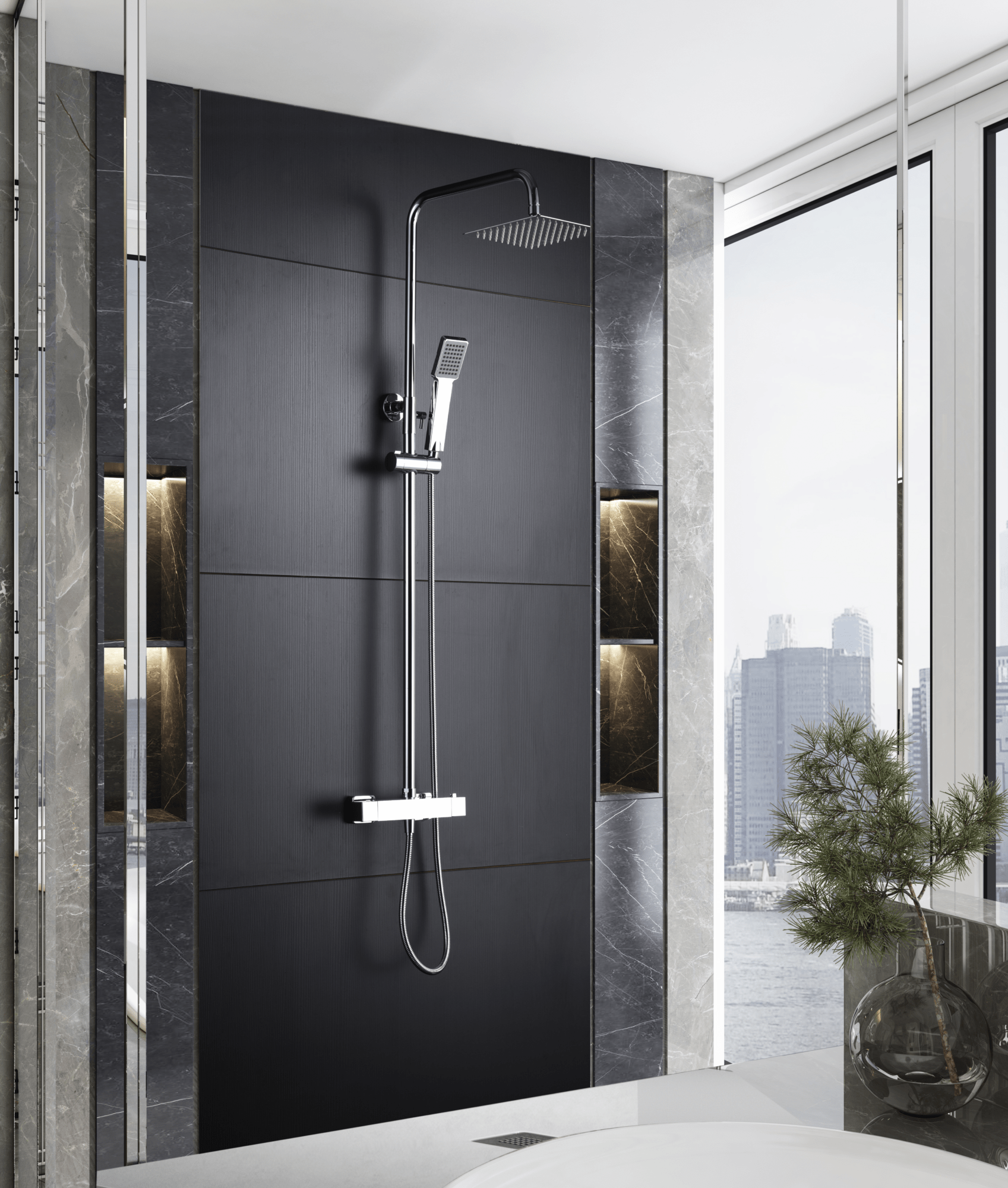 IMEX Art - Columna de ducha termostática