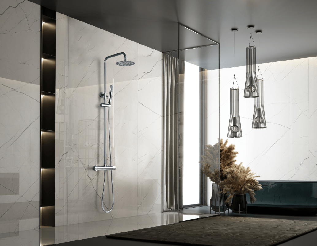 IMEX Génova - Columna de ducha termostática