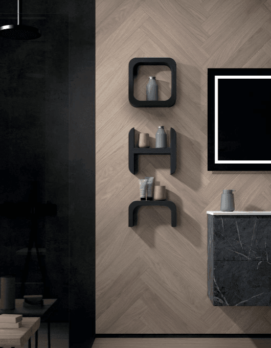 Estante de baño de resina OHU en O