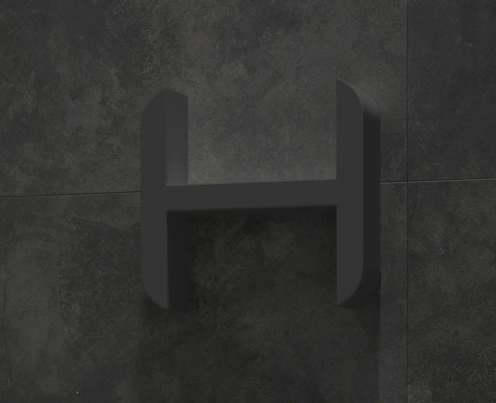 Estante de baño de resina OHU en H