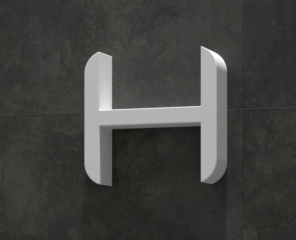 Estante de baño de resina OHU en H