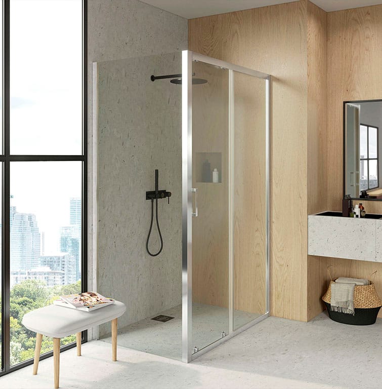 Getafe R1P - Mampara de Ducha Corredera Angular