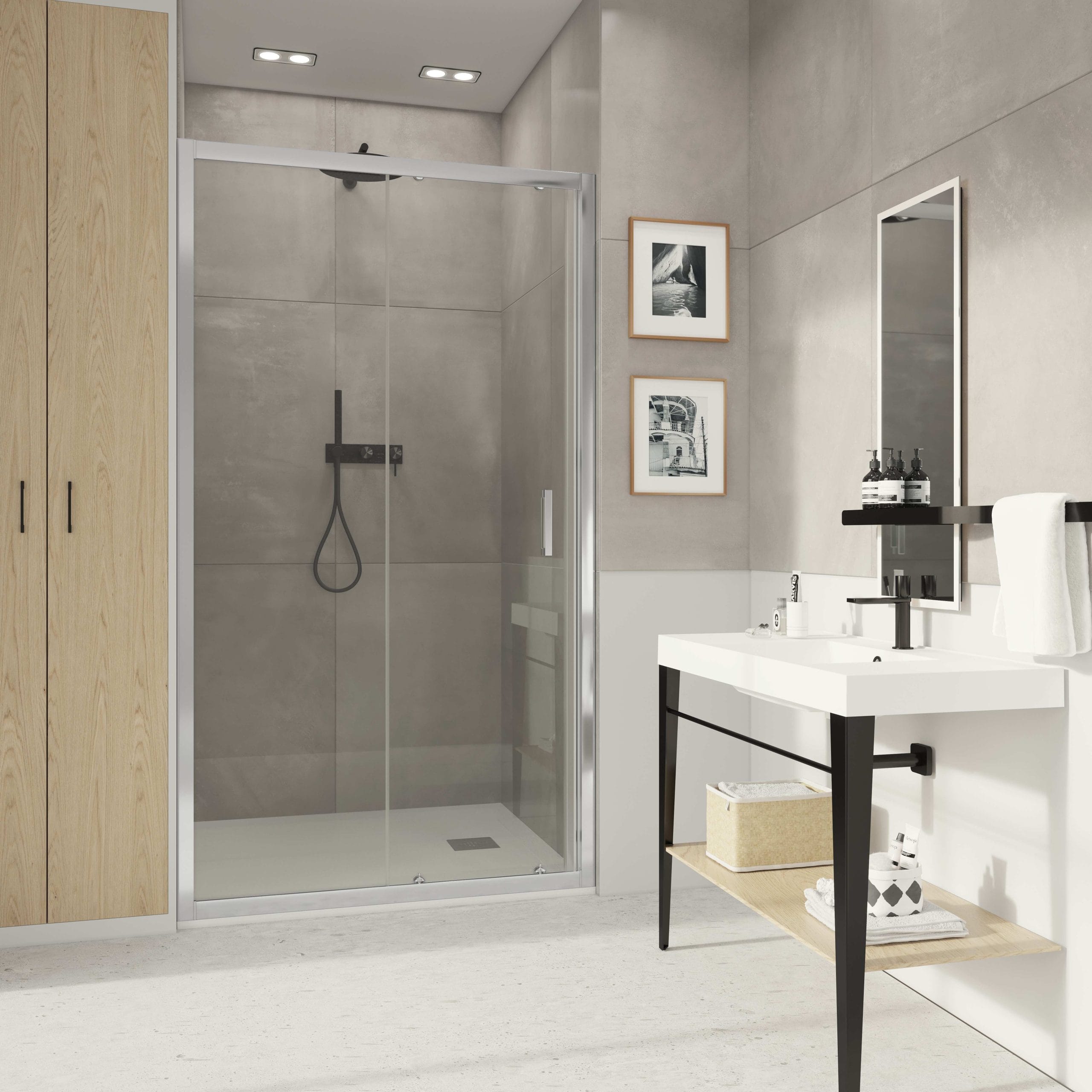 Getafe 1P - Mampara de Ducha Corredera Frontal