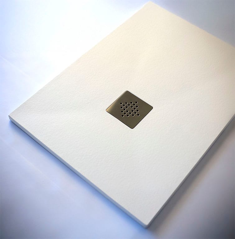 Roma II - Plato de Ducha de Resina, Antideslizante C3 y Antibacteriano