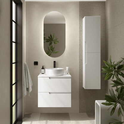 Mueble de baño suspendido Cambrón 60 cm acabado blanco satinado
