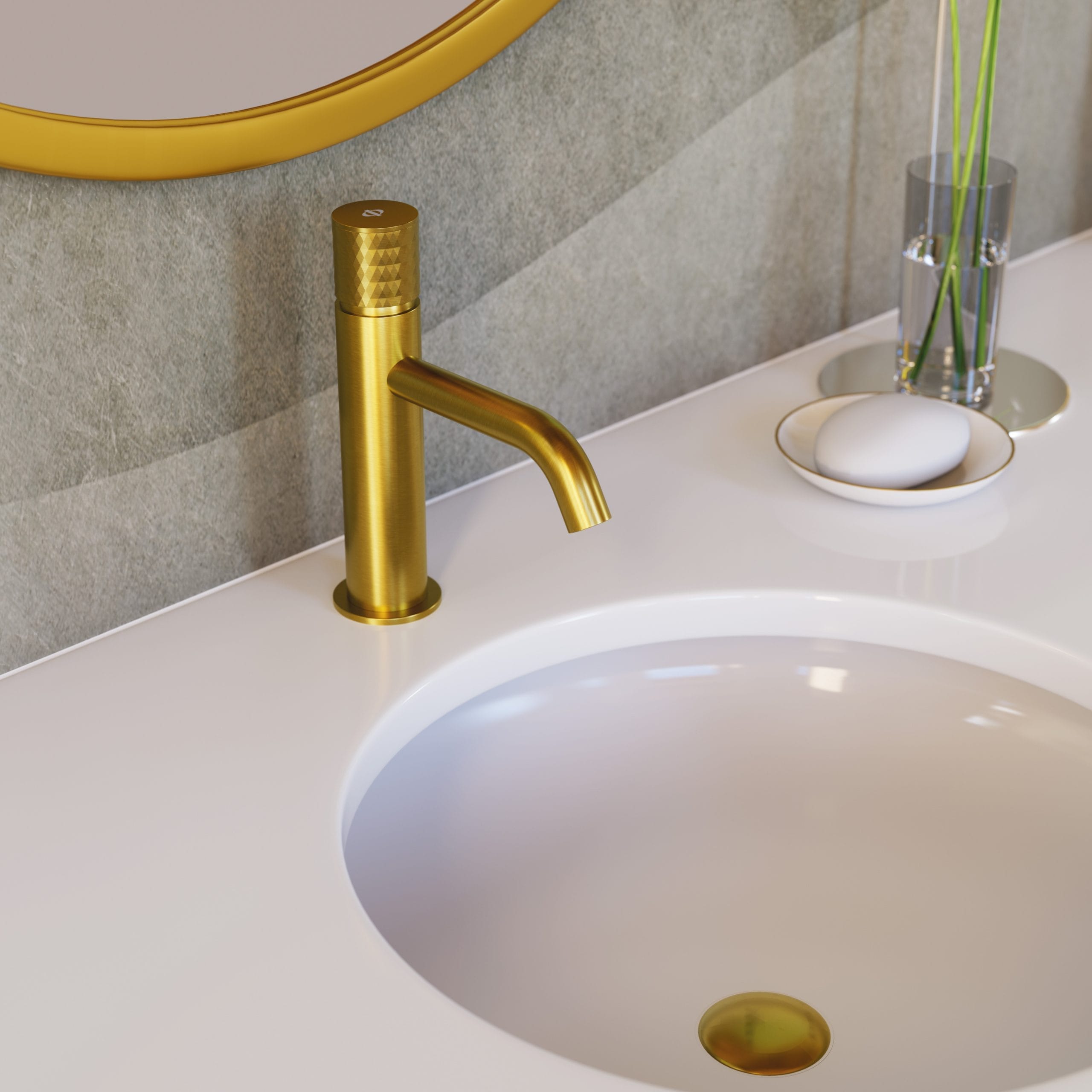 GME HELIOS Caño Bajo - Grifo de Lavabo Caño Bajo