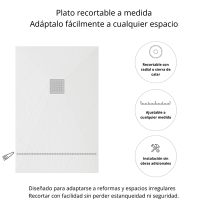 Napoles - Plato de Ducha de Resina Aligerado
