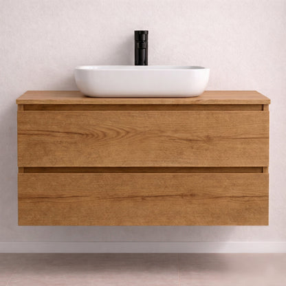 Almagro - Mueble de baño suspendido con lavabo sobre encimera