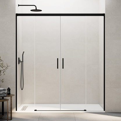 Mampara de Ducha Corredera Basic 2 Fijos + 2 Puertas Correderas