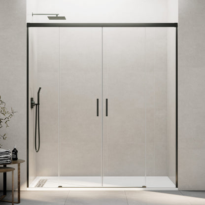 Mampara de Ducha Corredera Basic 2 Fijos + 2 Puertas Correderas