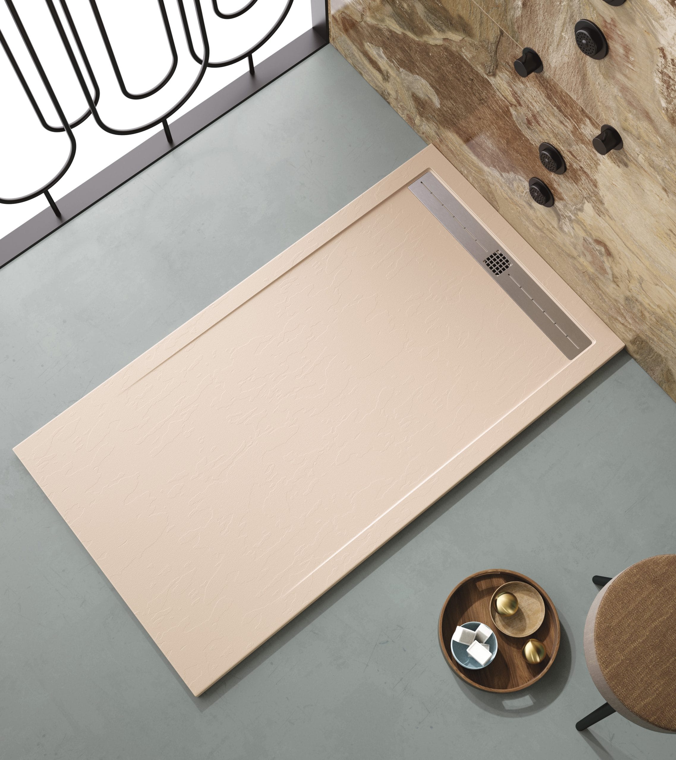 Plato de Ducha de Resina Florencia