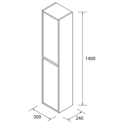 Noja 3C - Mueble de baño con patas y lavabo encastrado
