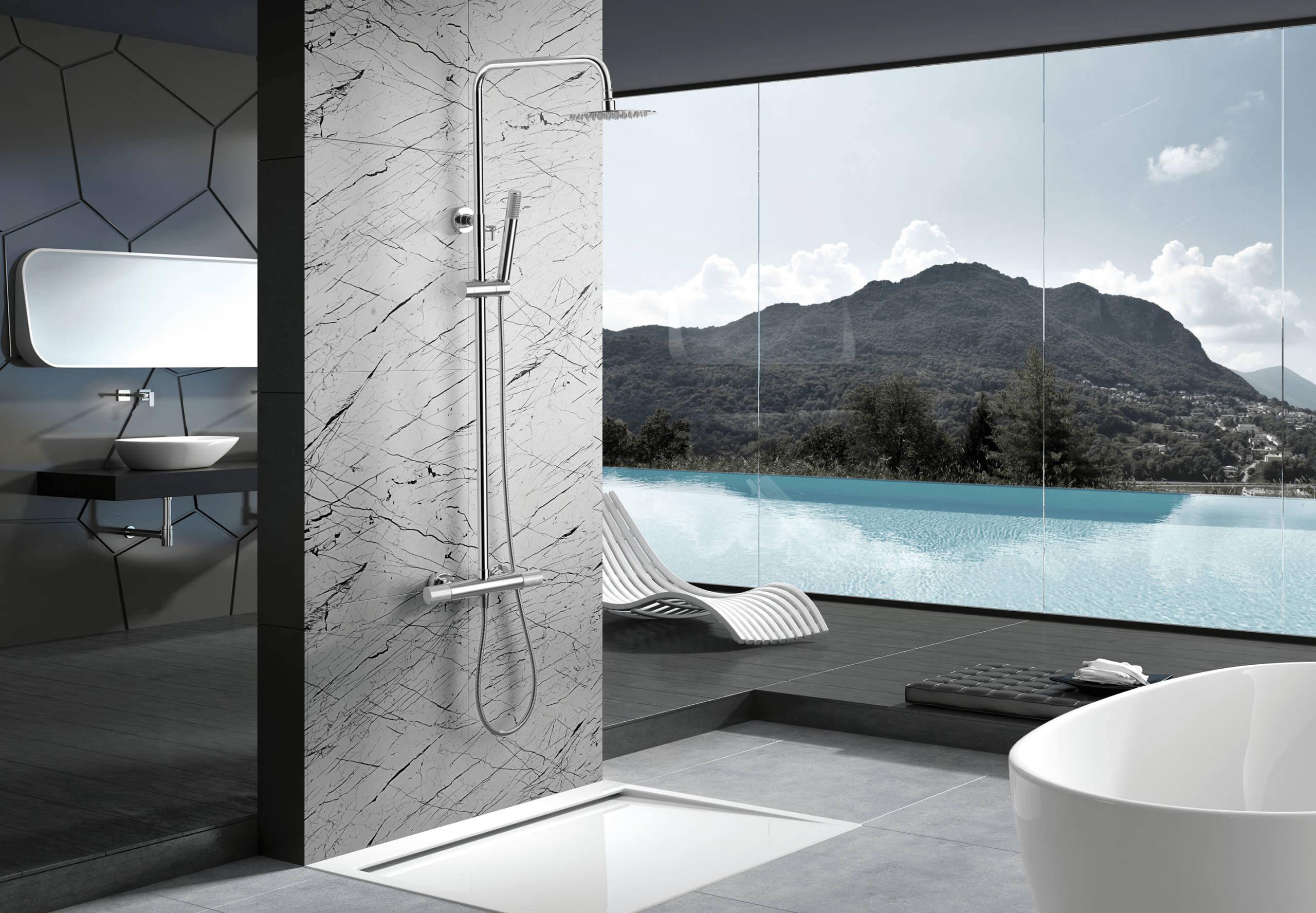 IMEX Line - Columna de ducha termostática