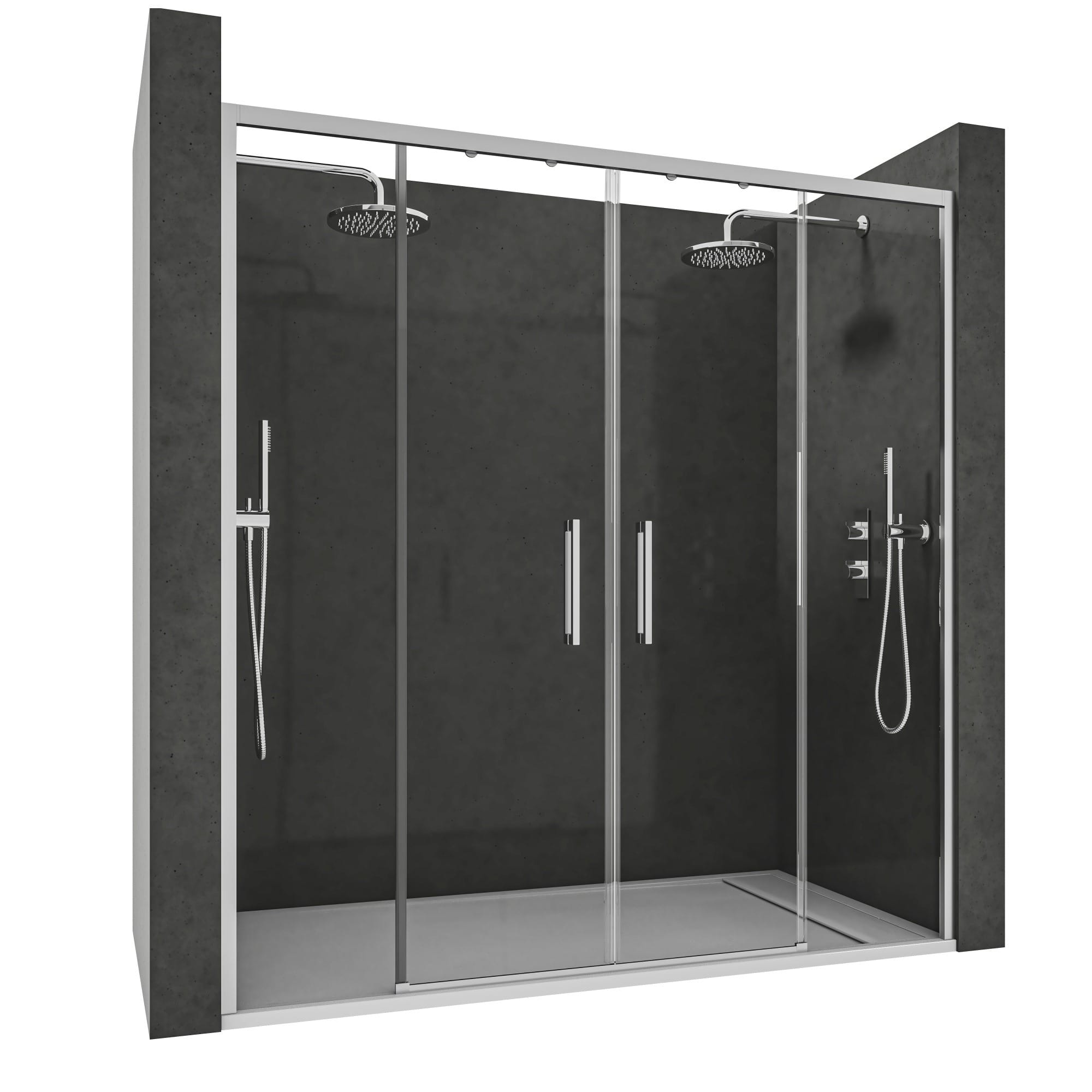 Madrid 2P - Mampara de Ducha Corredera de 2 puertas