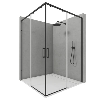 Madrid R2P - Mampara de Ducha Corredera Angular con 2 puertas reversibles