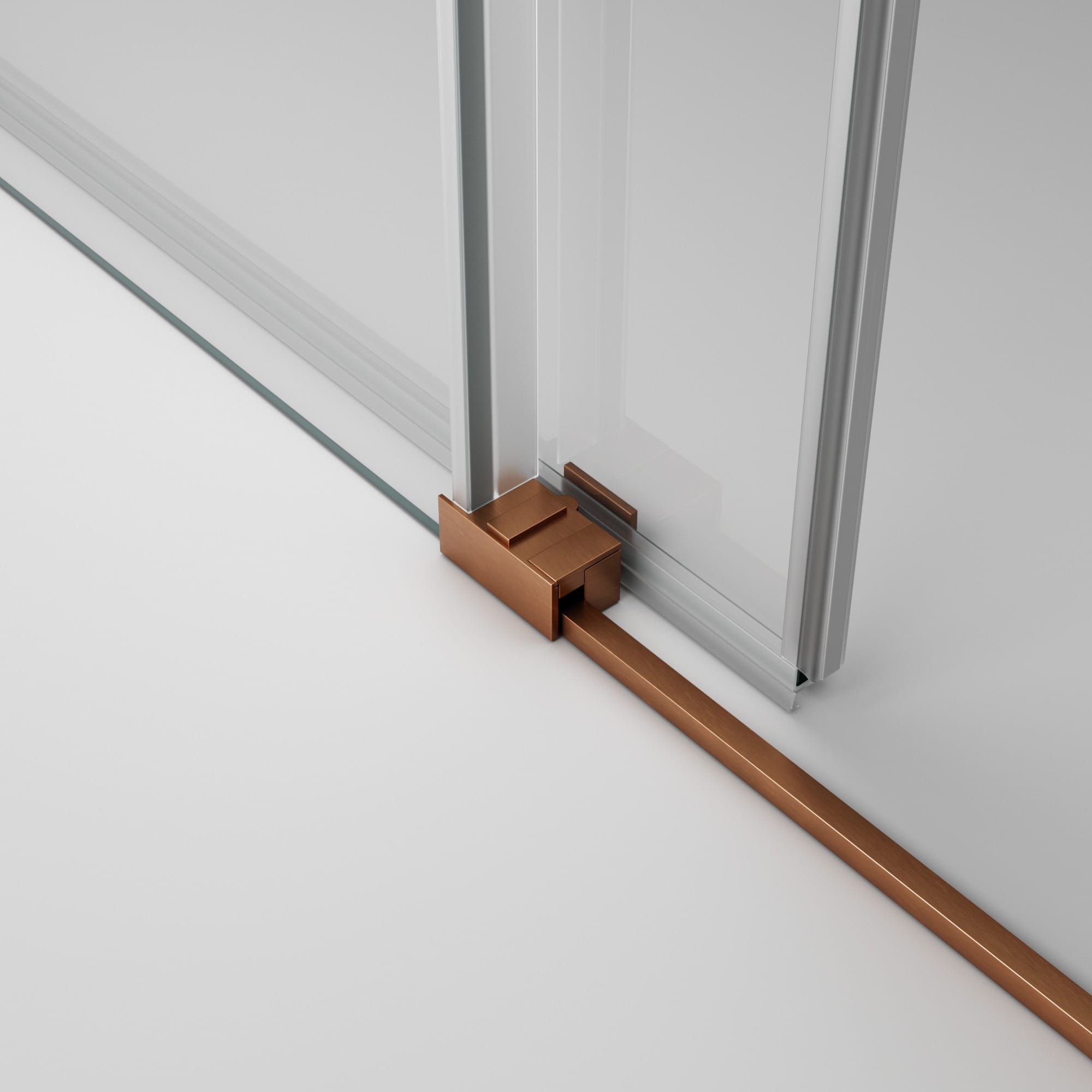 Mampara de Ducha Corredera Basic 1 Fijo + 1 Puerta Corredera