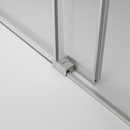 Mampara de Ducha Corredera Basic 2 Fijos + 2 Puertas Correderas