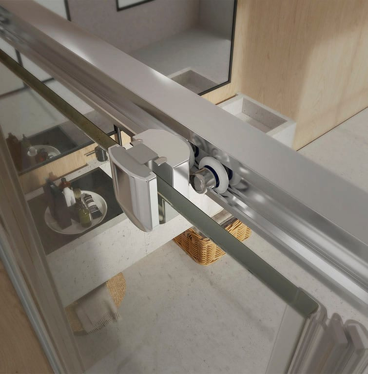 Getafe R1P - Mampara de Ducha Corredera Angular