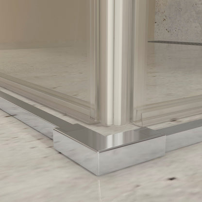 Madrid R2P - Mampara de Ducha Corredera Angular con 2 puertas reversibles