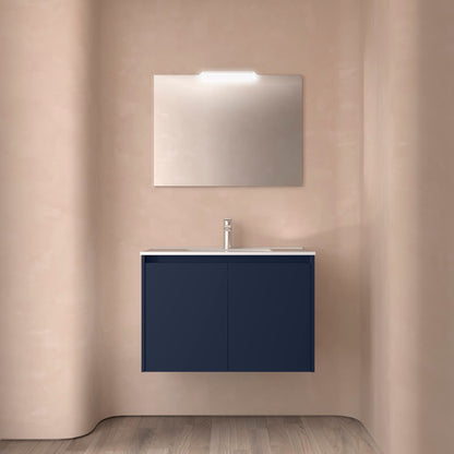 Noja 2P - Mueble de Baño suspendido con lavabo encastrado