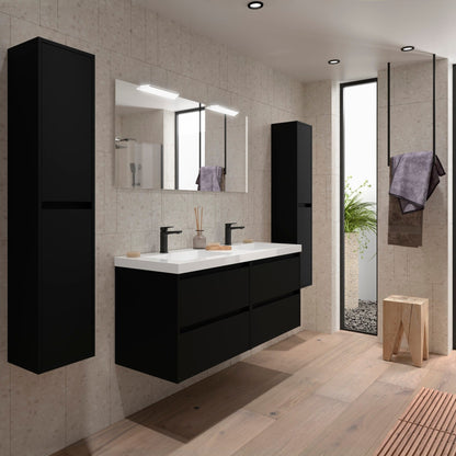 Noja 4C - Mueble de baño suspendido con lavabo encastrado