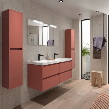 Noja 4C - Mueble de baño suspendido con lavabo encastrado