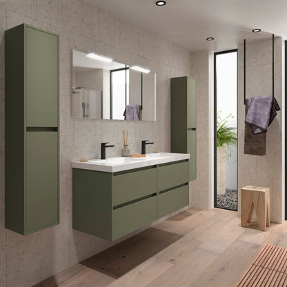 Noja 4C - Mueble de baño suspendido con lavabo encastrado