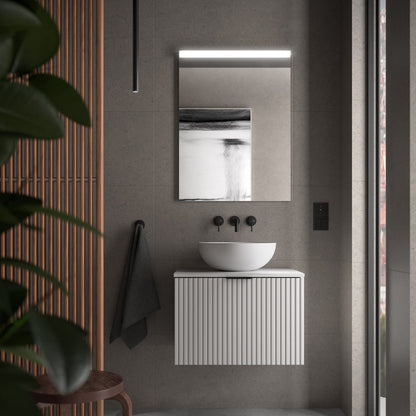 Mueble de baño suspendido Albaida 1C acabado blanco 60 cm