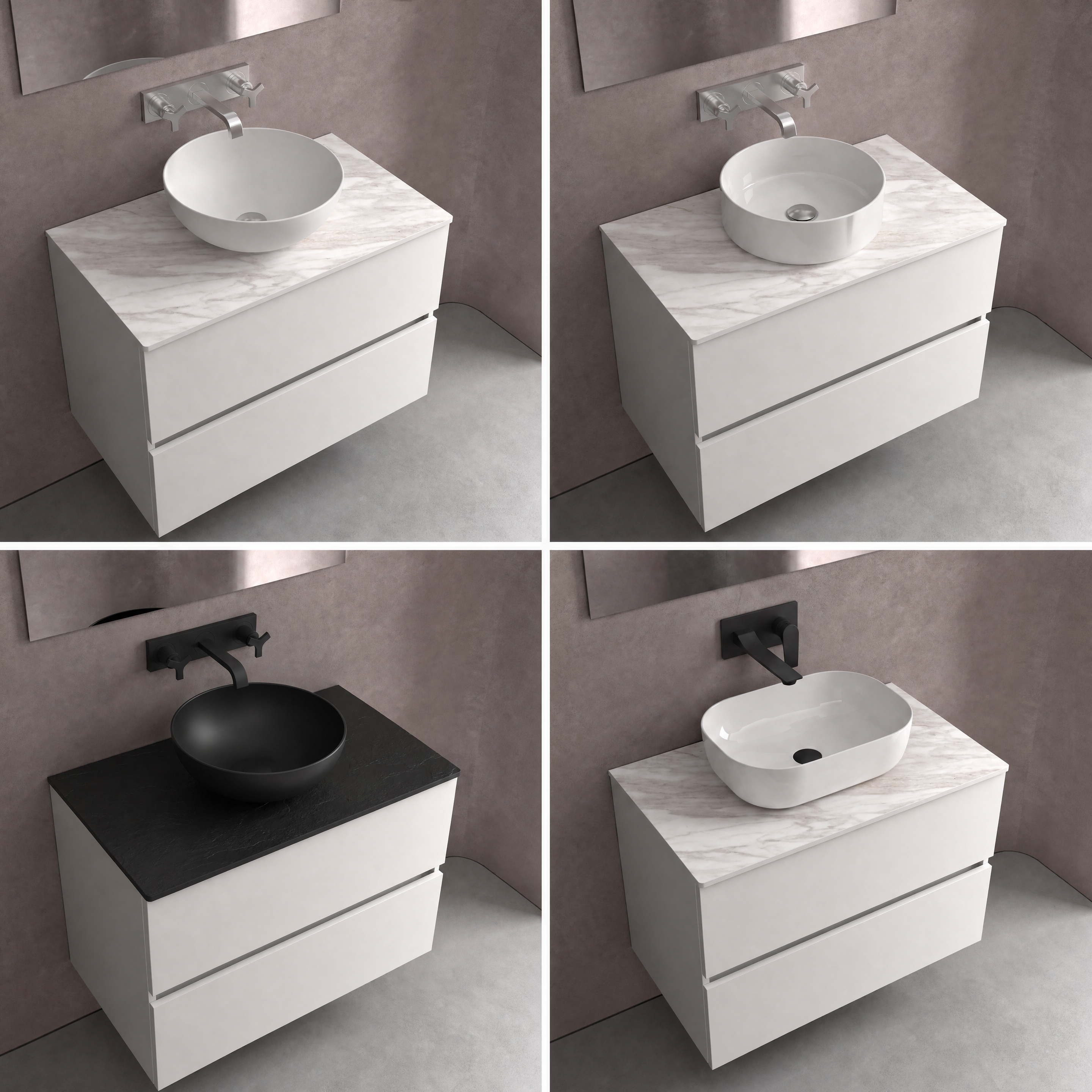 Mueble de baño con lavabo Vima 4C