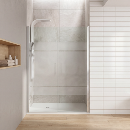 Mampara de Ducha Frontal 2 Puertas Abatibles – Open Combi I