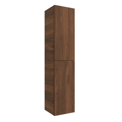 Columna baño compatible Albaida encimera acabado nogal maya