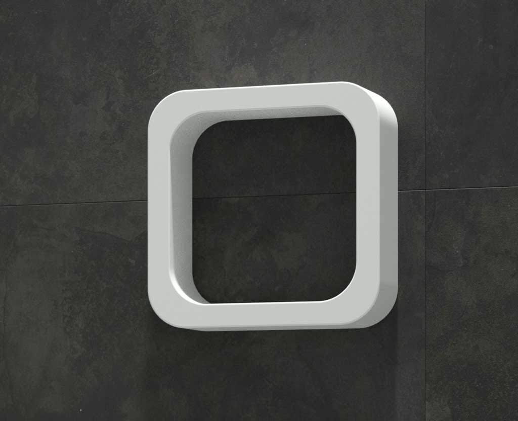 Estante de baño de resina OHU en O Estante de baño de resina OHU en O